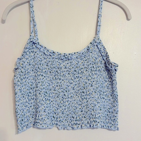 Blue Floral Tank Top - Picture 1 of 2